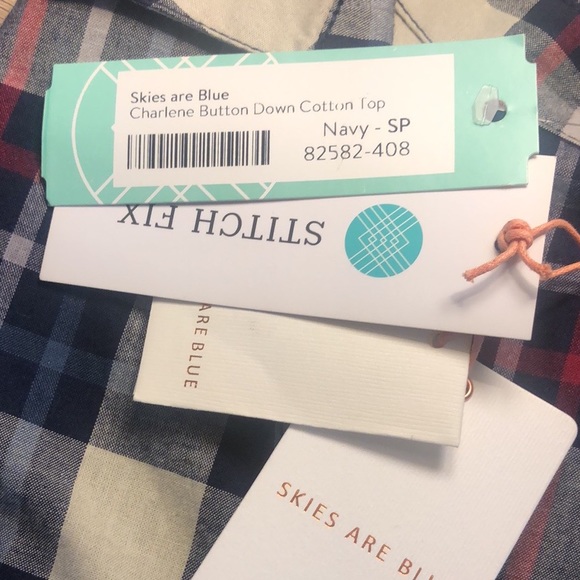 New! Plaid Cotton Button Down - Picture 2 of 11